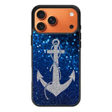 Blue Glitters Anchor iPhone 17 Pro Case QC4188