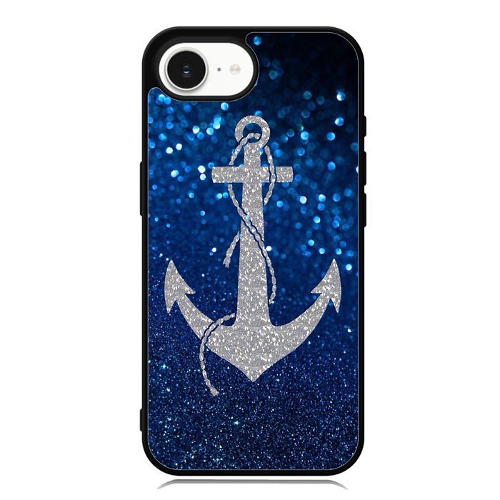 Blue Glitters Anchor iPhone 16e Case OV4188