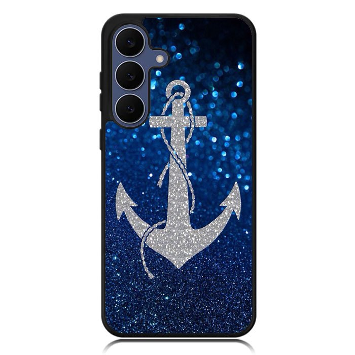 Blue Glitters Anchor Samsung Galaxy S25 FE Case OV4188