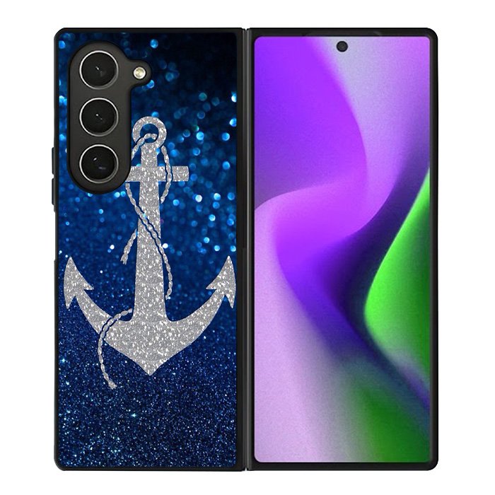Blue Glitters Anchor Samsung Galaxy Z Fold 6 5G 2024 Case OV4188