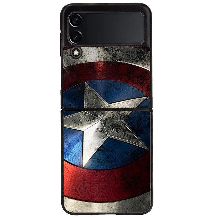 Captain America Shield Snap Samsung Galaxy Z Flip 4 5G 2022 Case