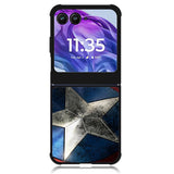 Captain America Shield Snap Motorola Moto Razr Plus 2024 , Moto Razr+ 2024 Case