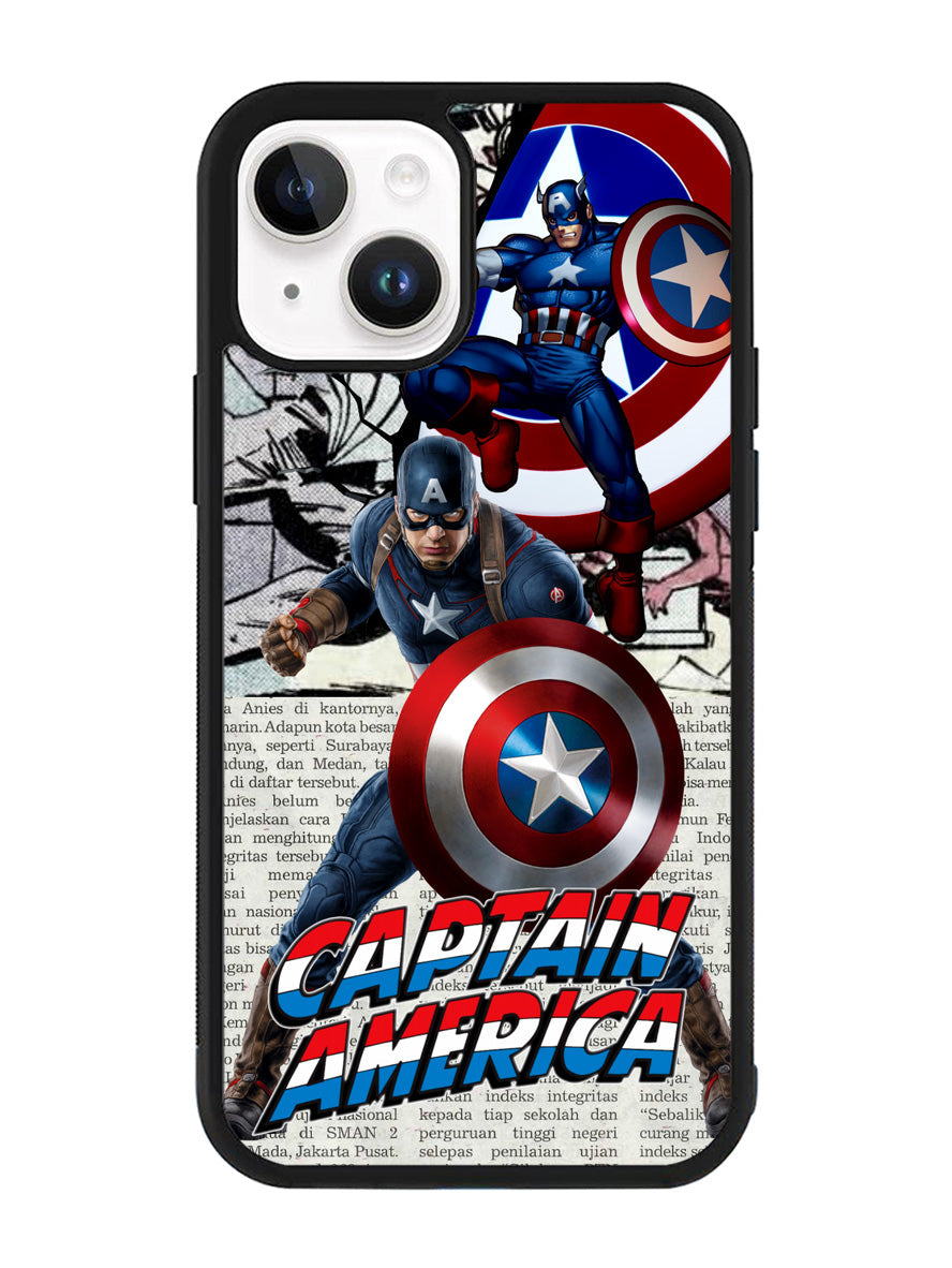 Captain America Marvel DC Comics iPhone 14 Plus Case QC4377