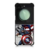 Captain America Marvel DC Comics Samsung Galaxy Z Flip 6 5G 2024 Case OV4377