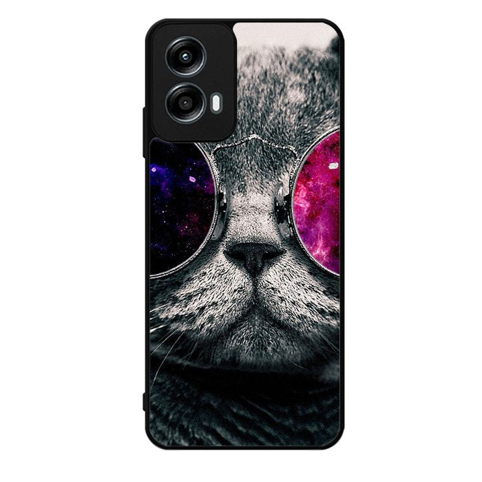 Cat Glasses Motorola Moto G Play 2024 Case OV4396