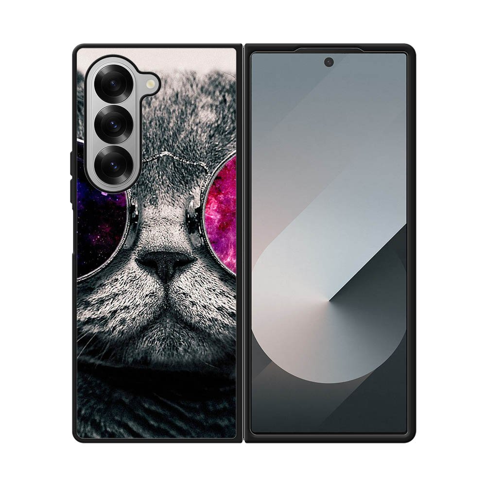 Cat Glasses Samsung Galaxy Z Fold 7 5G Case QC4396