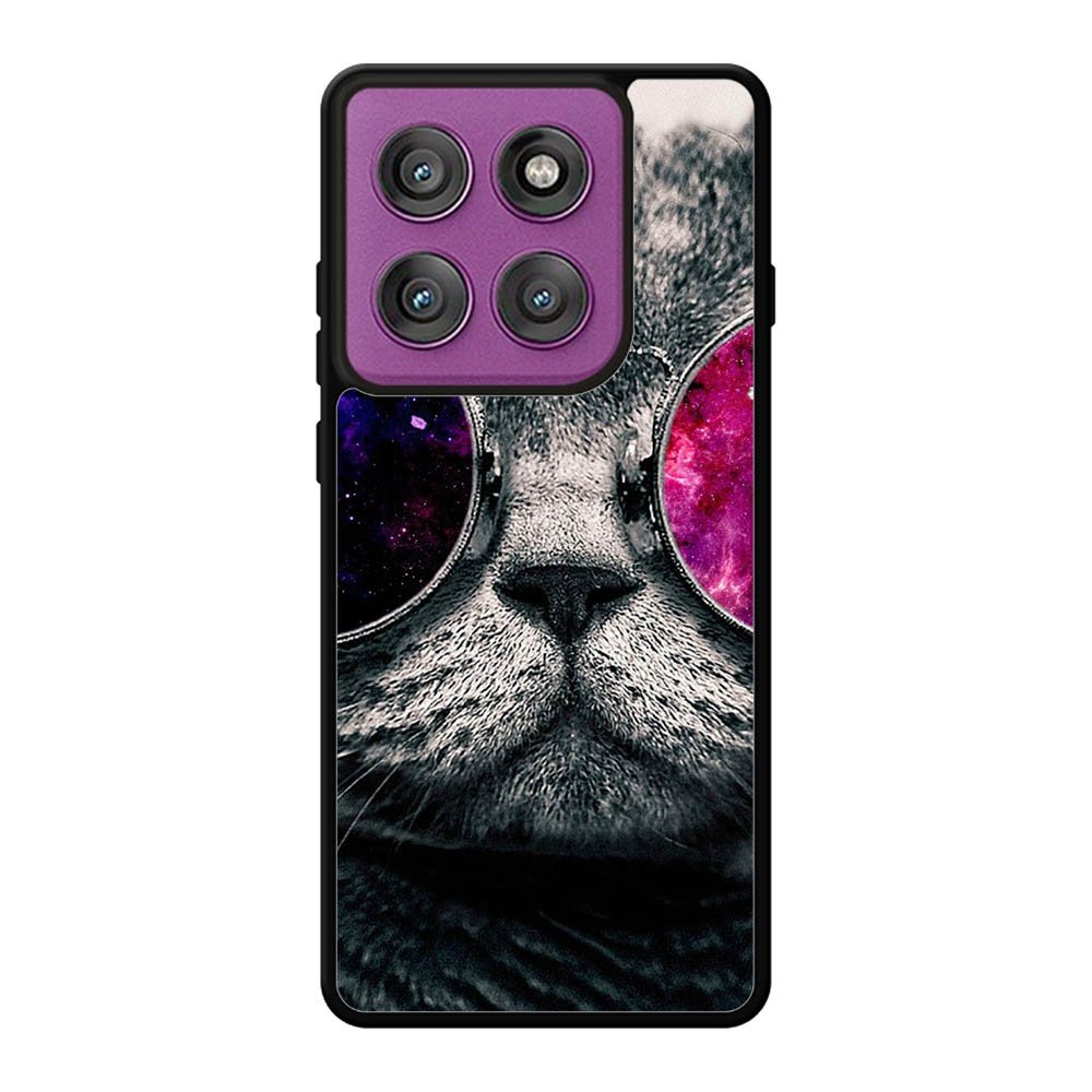 Cat Glasses Motorola Moto Edge 60 Pro Case QC4396