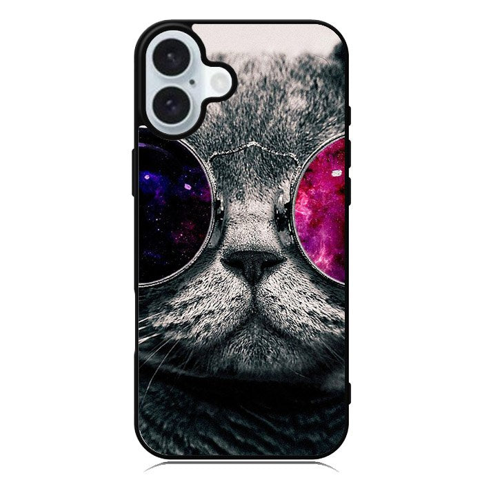 Cat Glasses iPhone 16 Case QC4396