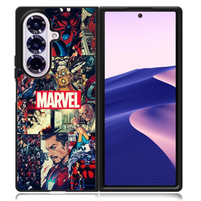 Marvel Comic Heroes Samsung Galaxy Z Fold 7 Case OV3351