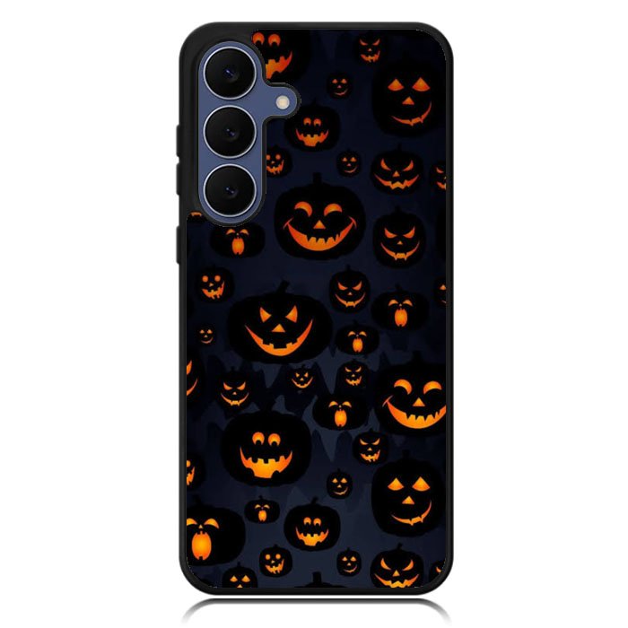 Scary Halloween Pumpkin Masks Samsung Galaxy S25 FE Case OV2654