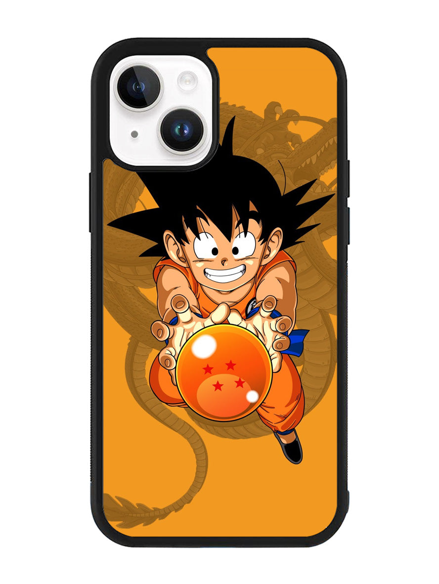 Son Goku and the Dragon Ball iPhone 15 Plus Case OV2545
