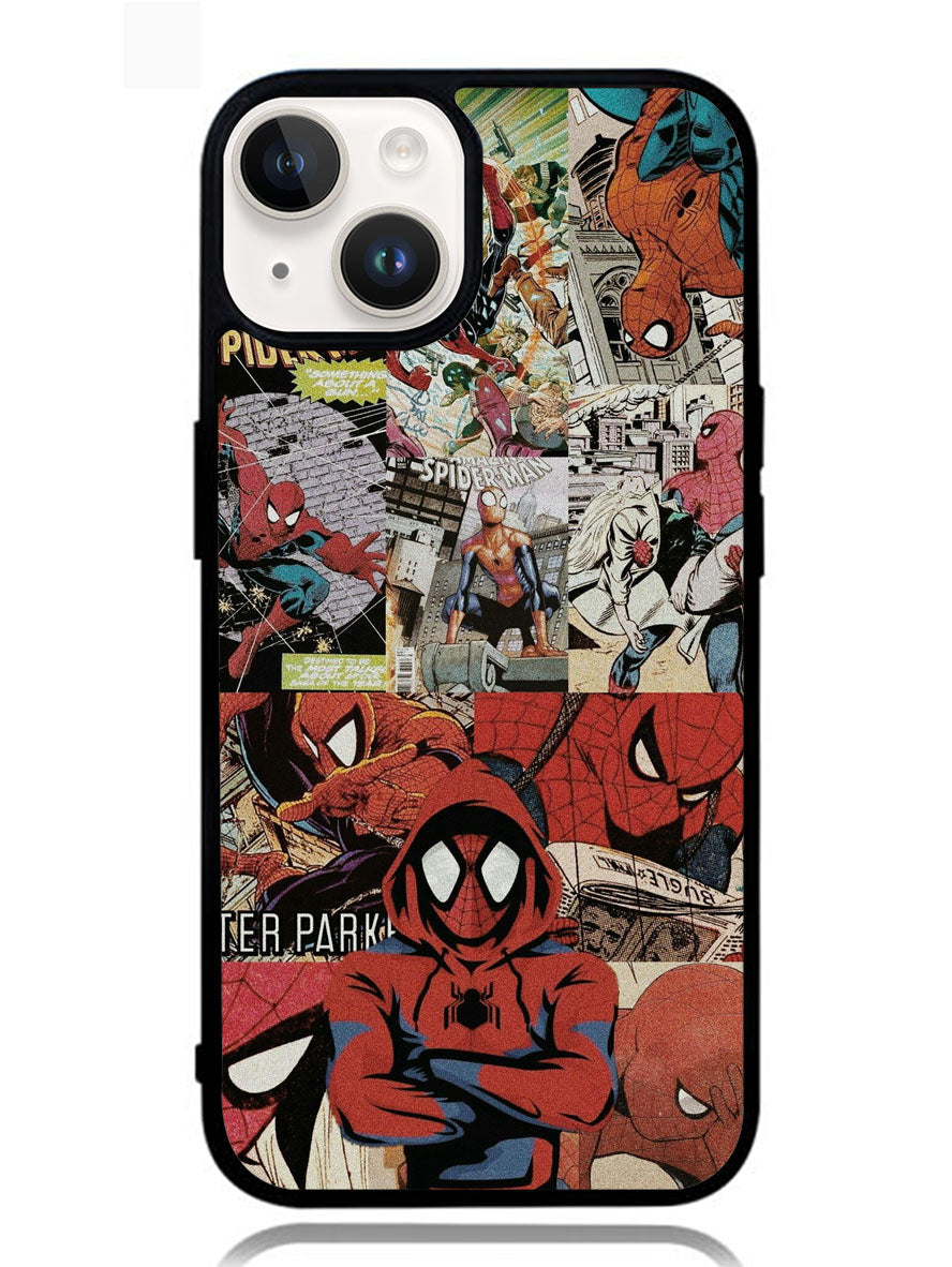 Spiderman Collage 1st iPhone 14 Plus Case