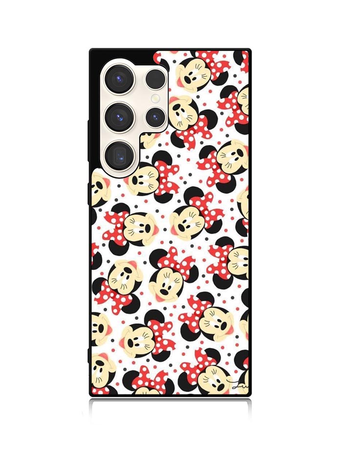 Disney Minnie Mouse Face Cute Samsung Galaxy S25 Ultra 5G Case QC4705