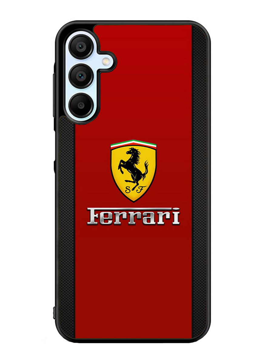 Ferrari Chrome Logo Samsung Galaxy A25 5G Case
