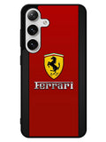 Ferrari Chrome Logo Samsung Galaxy S25 5G Case