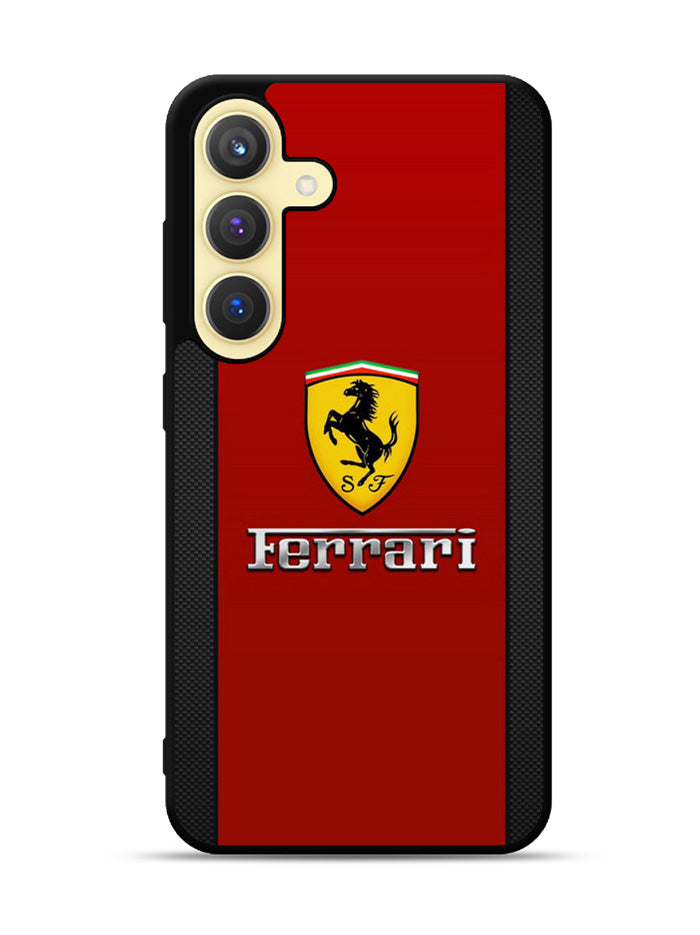 Ferrari Chrome Logo Samsung Galaxy S25 Plus 5G , Samsung Galaxy S25+ 5G Case