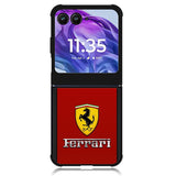 Ferrari Chrome Logo Motorola Moto Razr Plus 2024 , Moto Razr+ 2024 Case