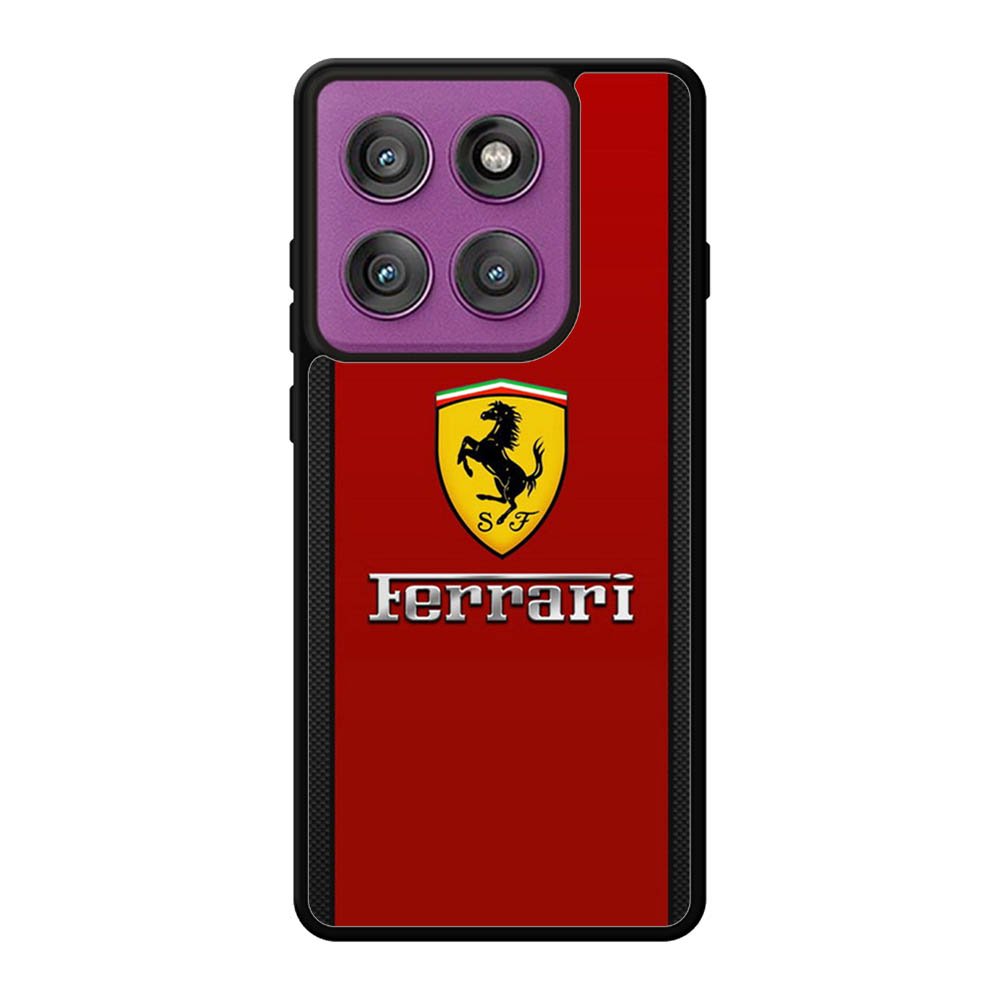 Ferrari Chrome Logo Motorola Moto Edge 60 Pro Case