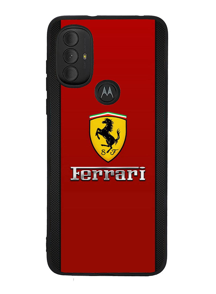 Ferrari Chrome Logo Motorola Moto G Pure 2021 , Moto G Power 2022 Case