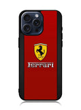 Ferrari Chrome Logo iPhone 15 Pro Case OV4831