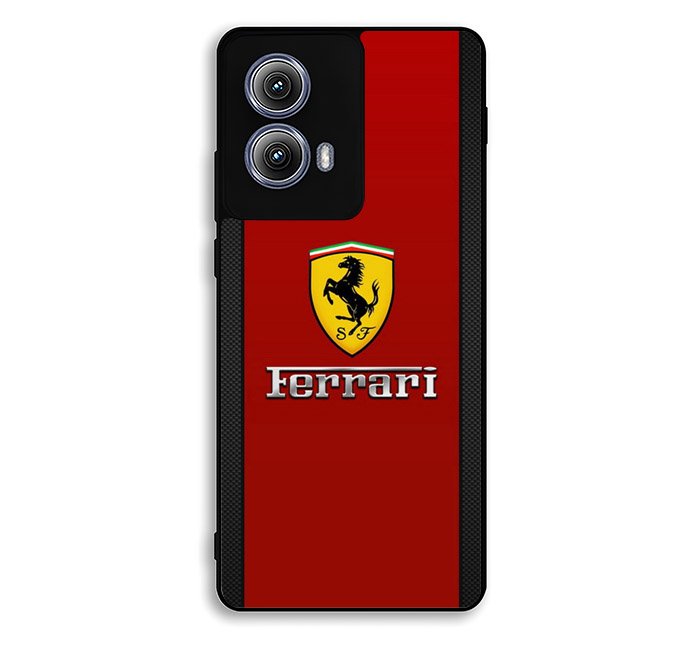 Ferrari Chrome Logo Motorola Moto Edge 2024 Case OV4763