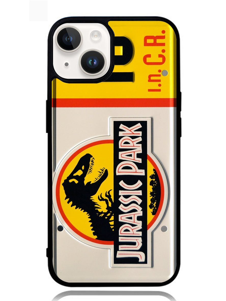 Jurassic Park Jeep License iPhone 14 Case OV3640