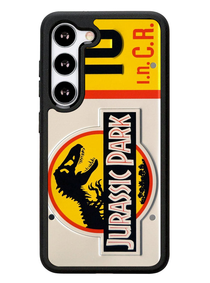 Jurassic Park Jeep License Samsung Galaxy S23 Plus 5G / Samsung Galaxy S23+ 5G Case