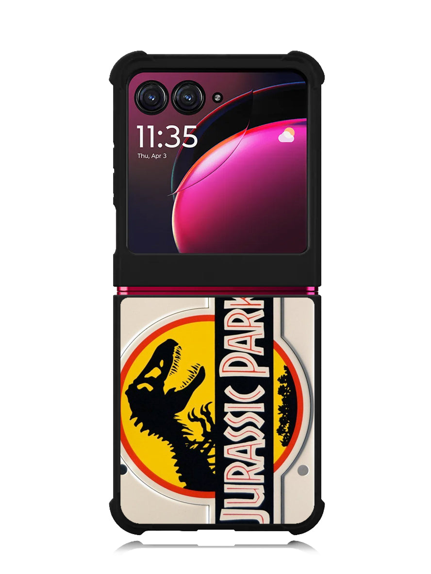 Jurassic Park Jeep License Motorola Moto Razr Plus 2023 , Moto Razr+ 2023 Case