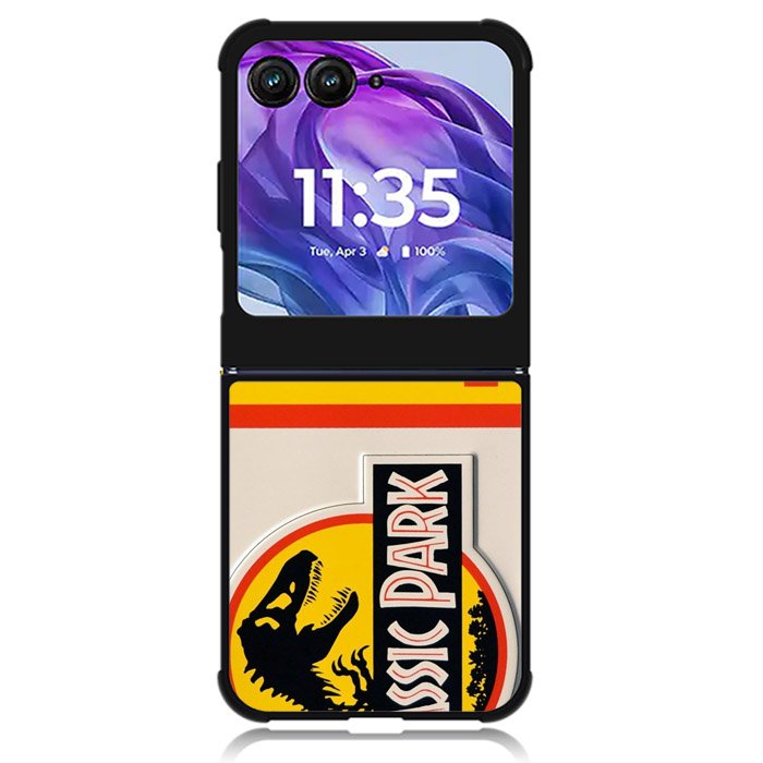 Jurassic Park Jeep License Motorola Moto Razr Plus 2024 , Moto Razr+ 2024 Case