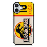 Jurassic Park Jeep License iPhone 16 Plus Case