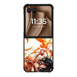 One Piece Fire Motorola Moto RAZR Plus 2025 Case OV2985