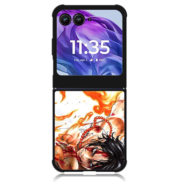One Piece Fire Motorola Moto Razr Plus 2024 , Moto Razr+ 2024 Case OV2985