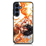 One Piece Fire Samsung Galaxy S25 FE Case OV2985
