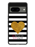 Stripes gold heart Google Pixel 8A Case QC2313