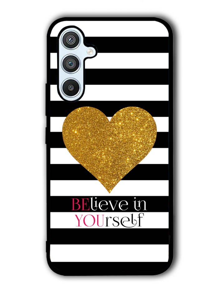 Stripes gold heart Samsung Galaxy A14 5G Case QC2313