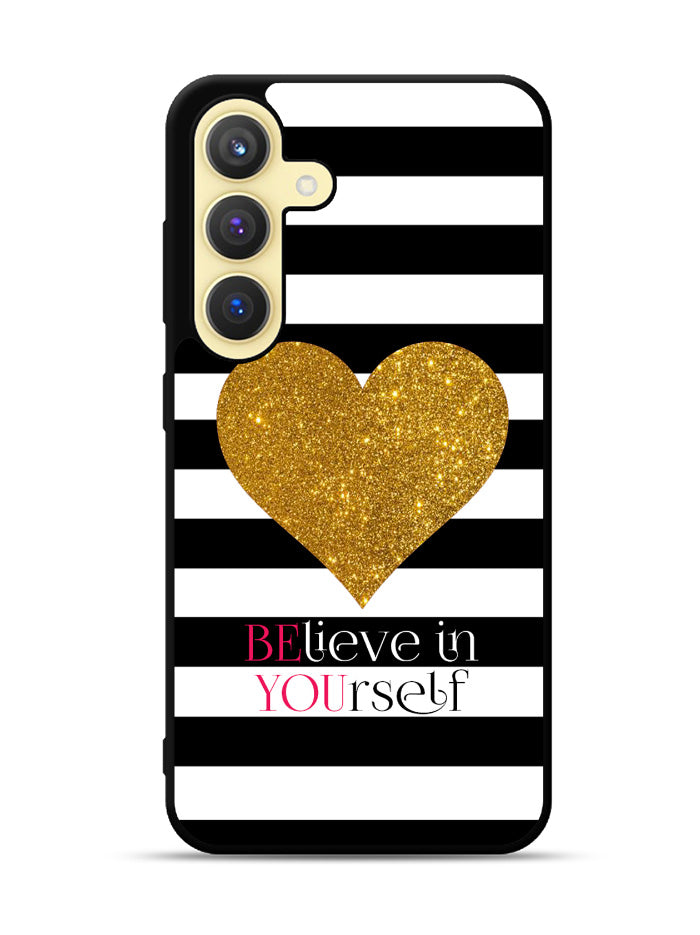 Stripes gold heart Samsung Galaxy S25 Plus 5G , Samsung Galaxy S25+ 5G Case OV2313