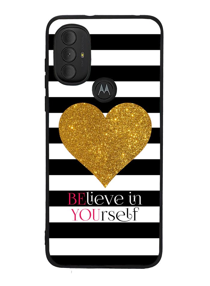 Stripes gold heart Motorola Moto G Pure 2021 , Moto G Power 2022 Case OV2313