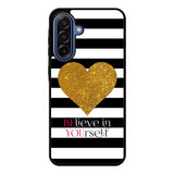Stripes gold heart Samsung Galaxy A17 Case OV2313