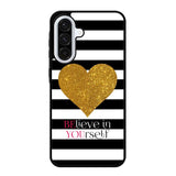 Stripes gold heart Samsung Galaxy A26 5G Case RC2313