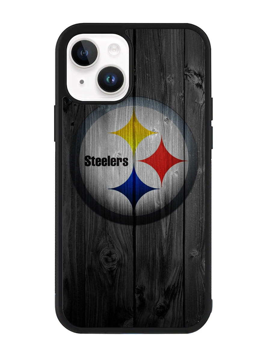 Pittsburgh Steelers Wood iPhone 14 Case QC2863