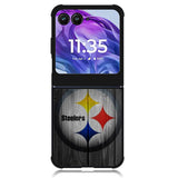 Pittsburgh Steelers Wood Motorola Moto Razr Plus 2024 , Moto Razr+ 2024 Case OV2863