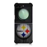 Pittsburgh Steelers Wood Samsung Galaxy Z Flip 6 5G 2024 Case OV2863