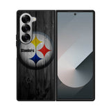 Pittsburgh Steelers Wood Samsung Galaxy Z Fold 7 5G Case QC2863
