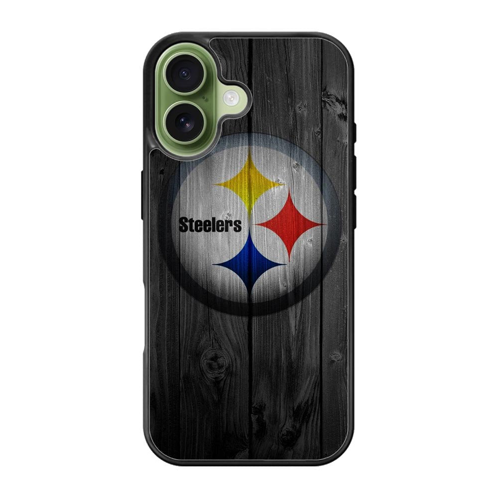 Pittsburgh Steelers Wood iPhone 17 Case QC2863