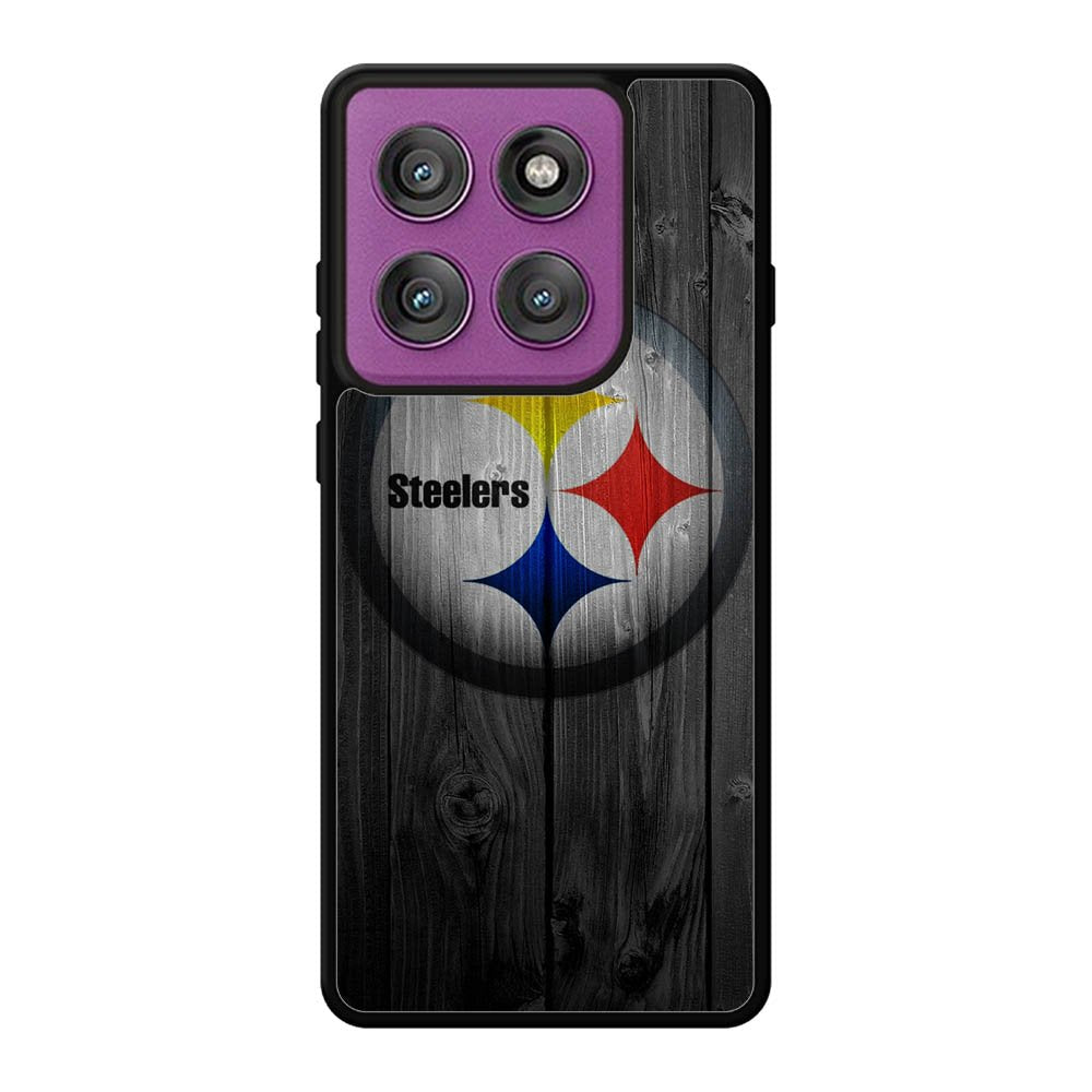 Pittsburgh Steelers Wood Motorola Moto Edge 60 Pro Case QC2863