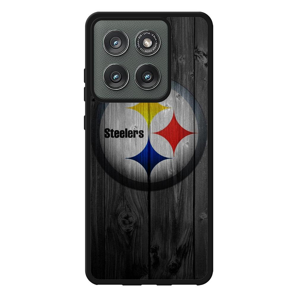 Pittsburgh Steelers Wood Motorola Moto Edge 2025 Case QC2863