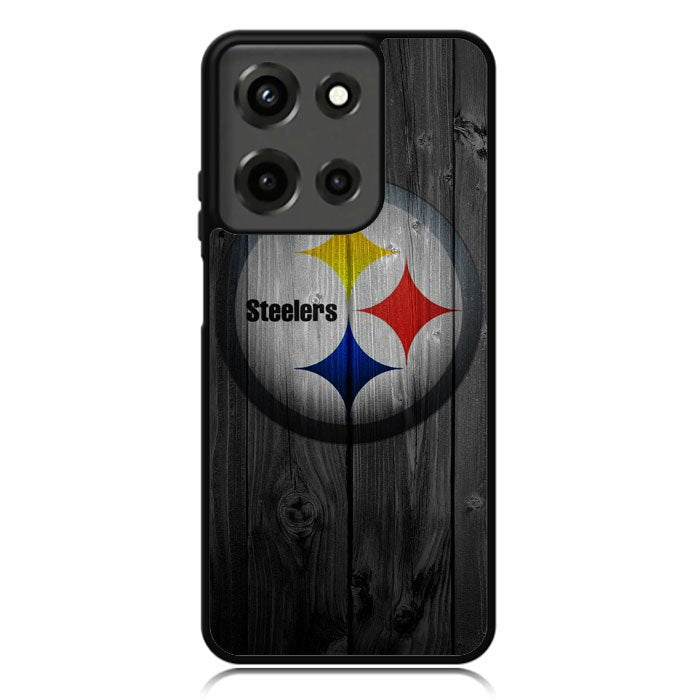Pittsburgh Steelers Wood Motorola Moto G 5G 2025 Case OV2863