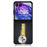 Pittsburgh Steelers Carbon Metal Motorola Moto Razr Plus 2024 , Moto Razr+ 2024 Case OV2875