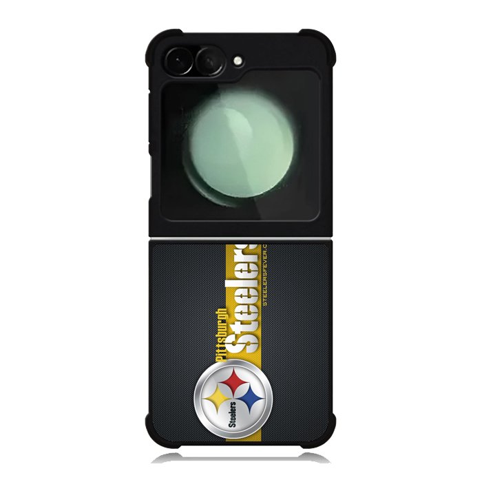 Pittsburgh Steelers Carbon Metal Samsung Galaxy Z Flip 6 5G 2024 Case OV2875