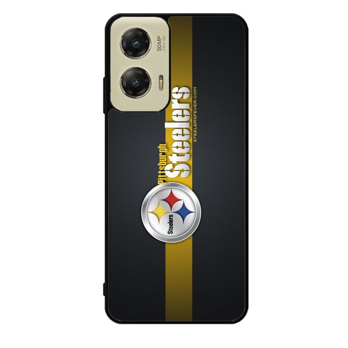 Pittsburgh Steelers Carbon Metal Motorola Moto G Stylus 5G 2024 Case OV2875